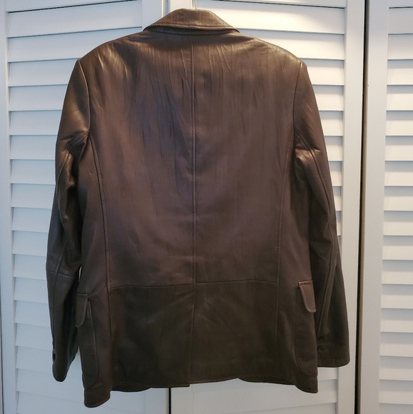 Danier Leather Sports Jacket Brown - Picture 6 of 7